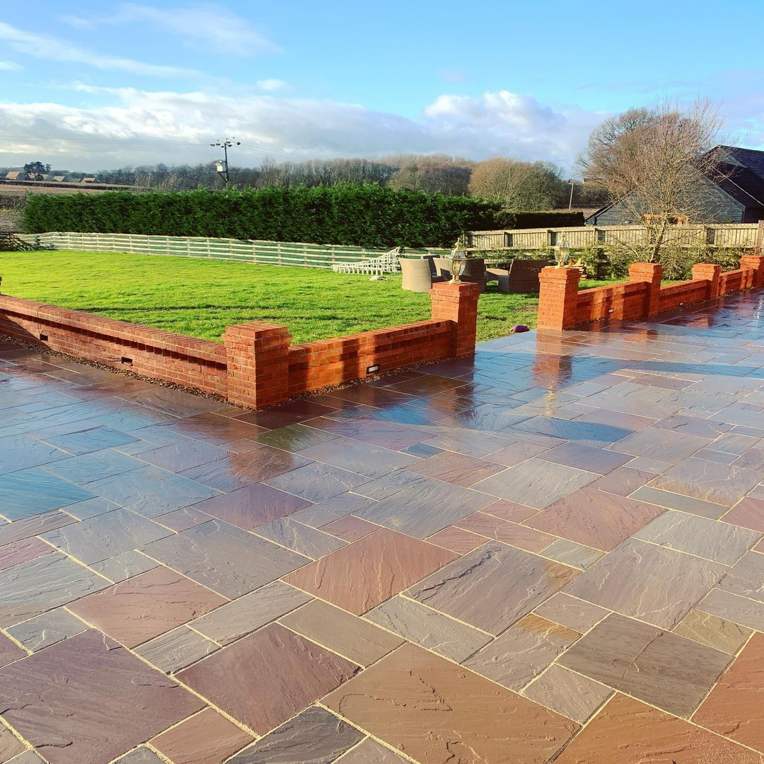 Raj Green Sandstone Paving