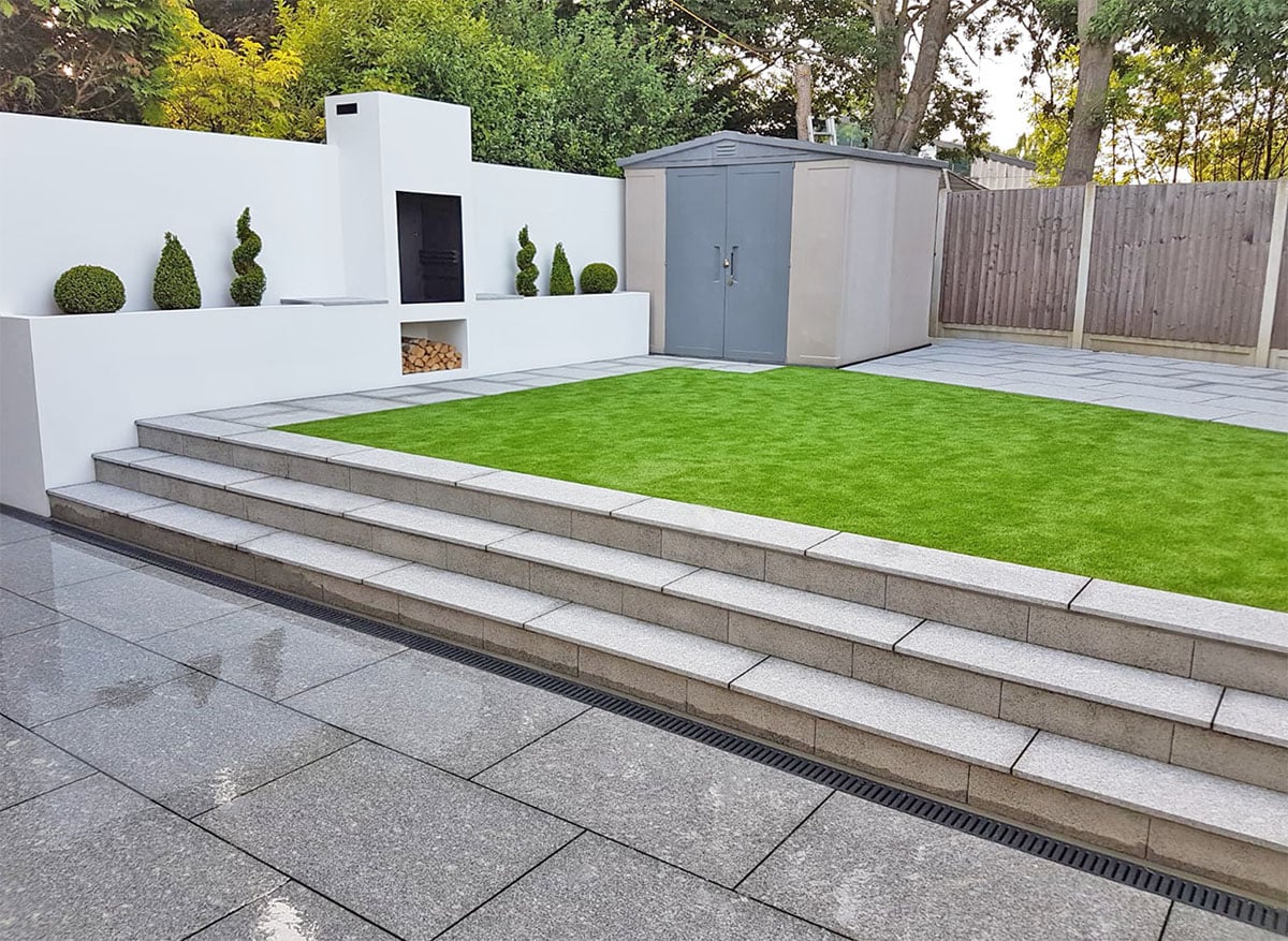 Silver Grey Granite Paving