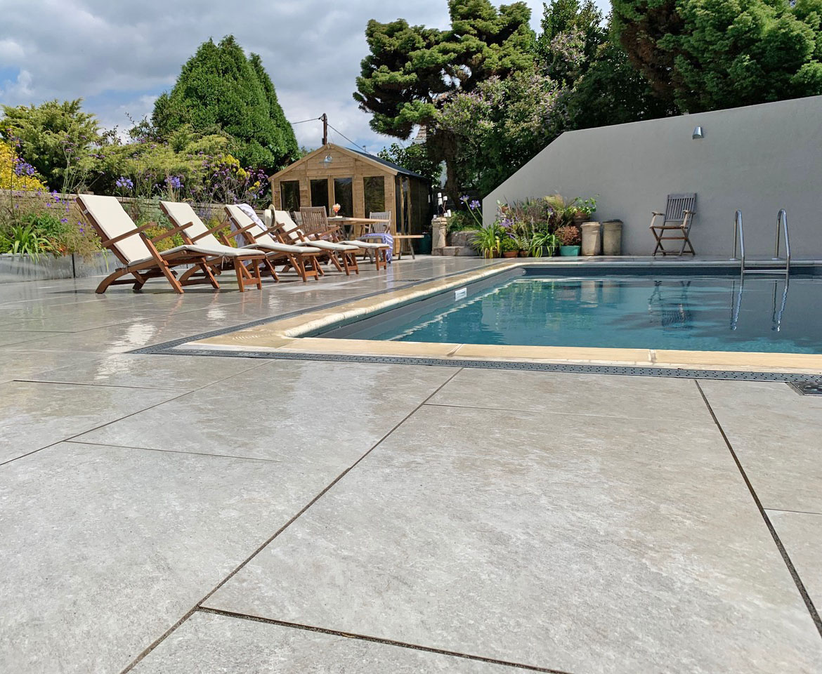 Silver Grey Porcelain Paving